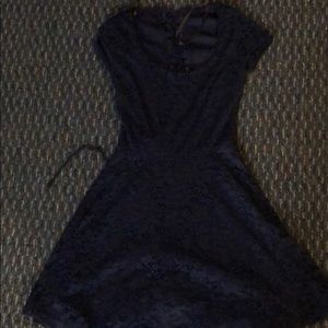 Navy blue lace dress